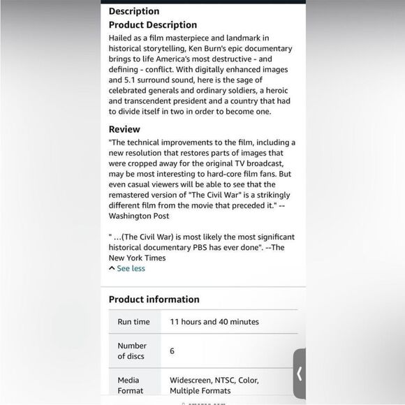 Ken Burns: The Civil War DVD Set (New) - Picture 2 of 10